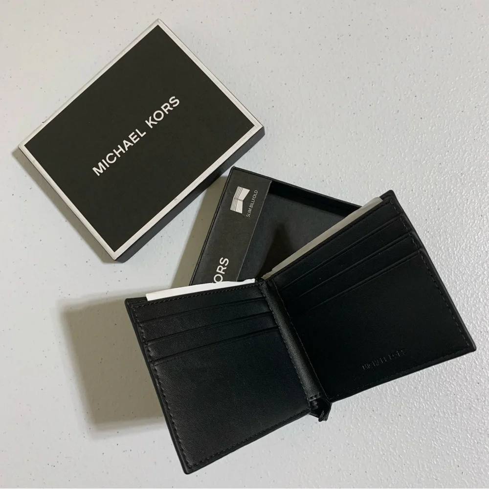 Michael Kors Crossgrain Leather Slim Billfold Wallet-NWT
